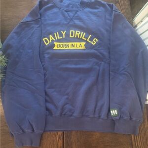 Daily Drills Blue and Yellow sweatshirt